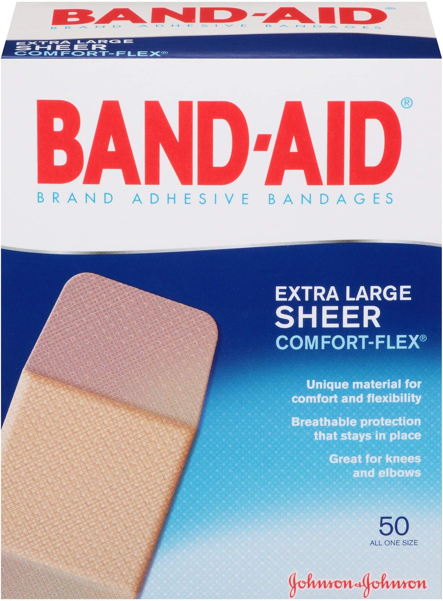 Band-AID Extra Large Sheer Comfort-Flex 50 ea