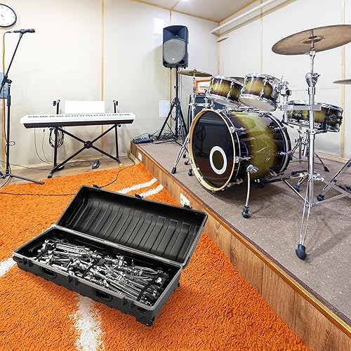 Vista 4 de SKB Cases 2SKB-4009 Hard Exterior ATA 300 Category 1 Waterproof Short Double Rifle Transport Case Negro