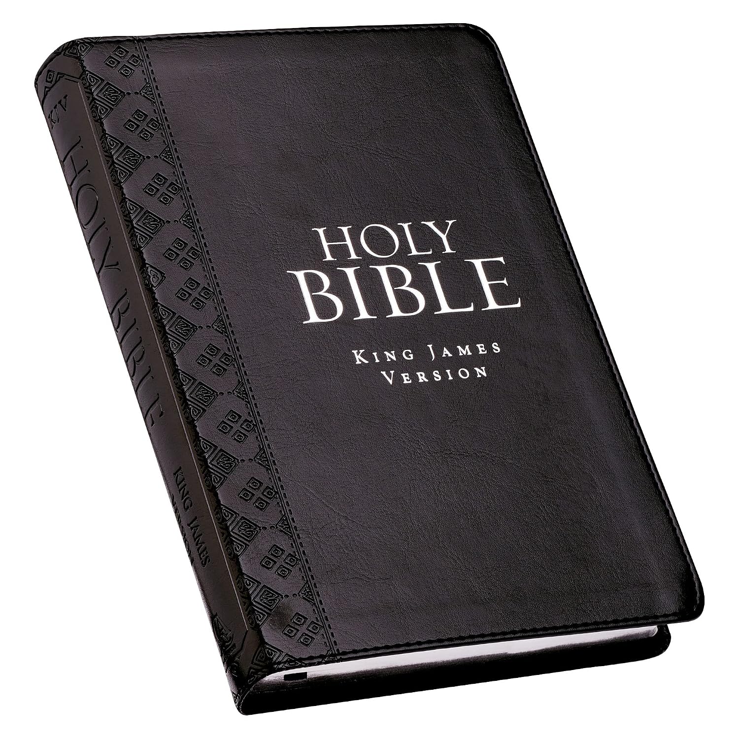 KJV Holy Bible, Standard Size Faux Leather Red Letter Edition Thumb Index & Ribbon Marker, King James Version, Black (KJV Deluxe Gift Editions)