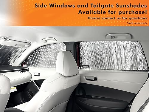 Miniatura 8 de YelloPro Auto Parasol reflectante para parabrisas delantero de ajuste personalizado para Toyota Corolla Cross SUV 2022, 2023, 2024, L, LE, XLE,
