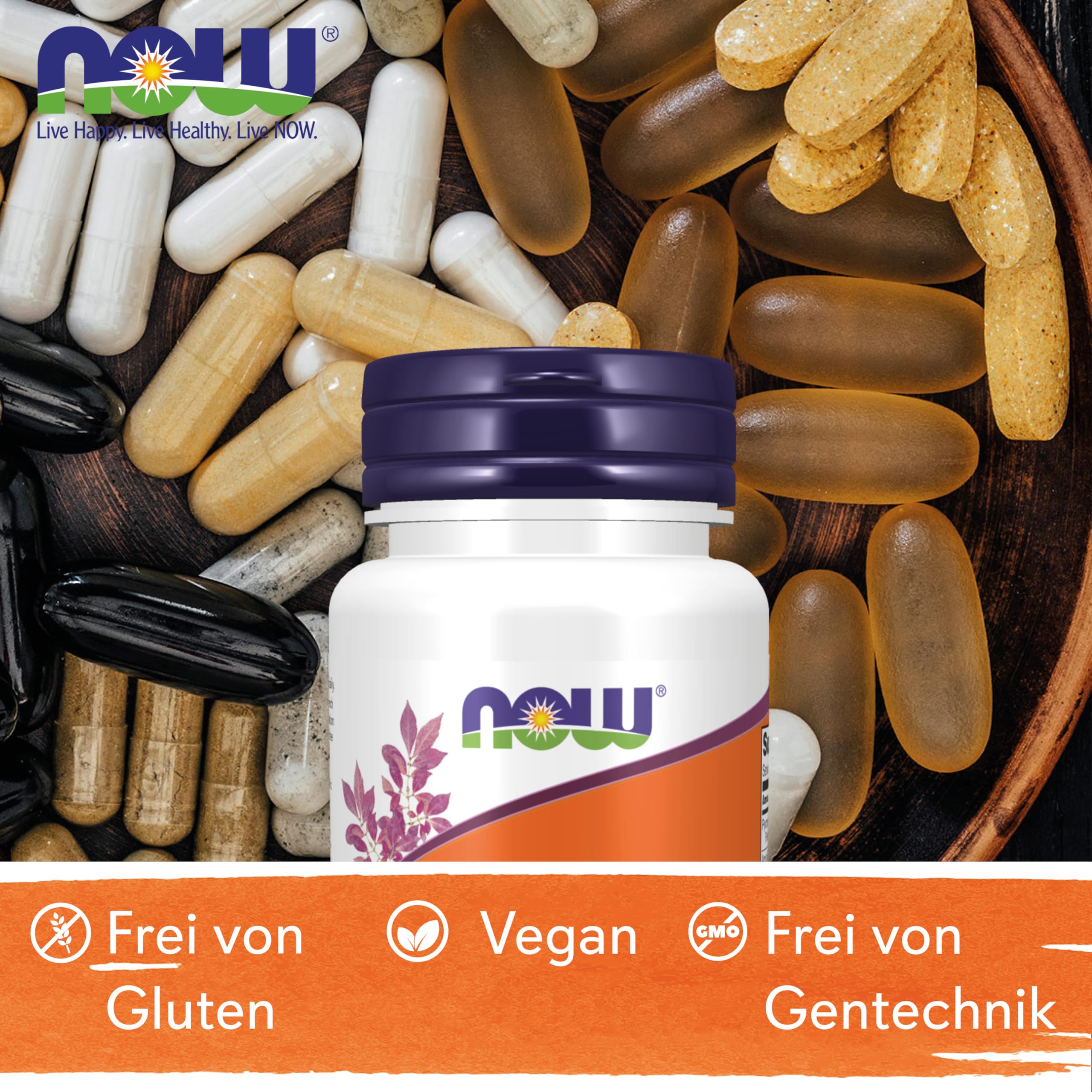 Now Foods, Pycnogenol, 100mg, mit Amla-Frucht, 60 vegane Kapseln, Laborgeprüft, Sojafrei, Glutenfrei, Vegetarisch, Ohne Gentechnik