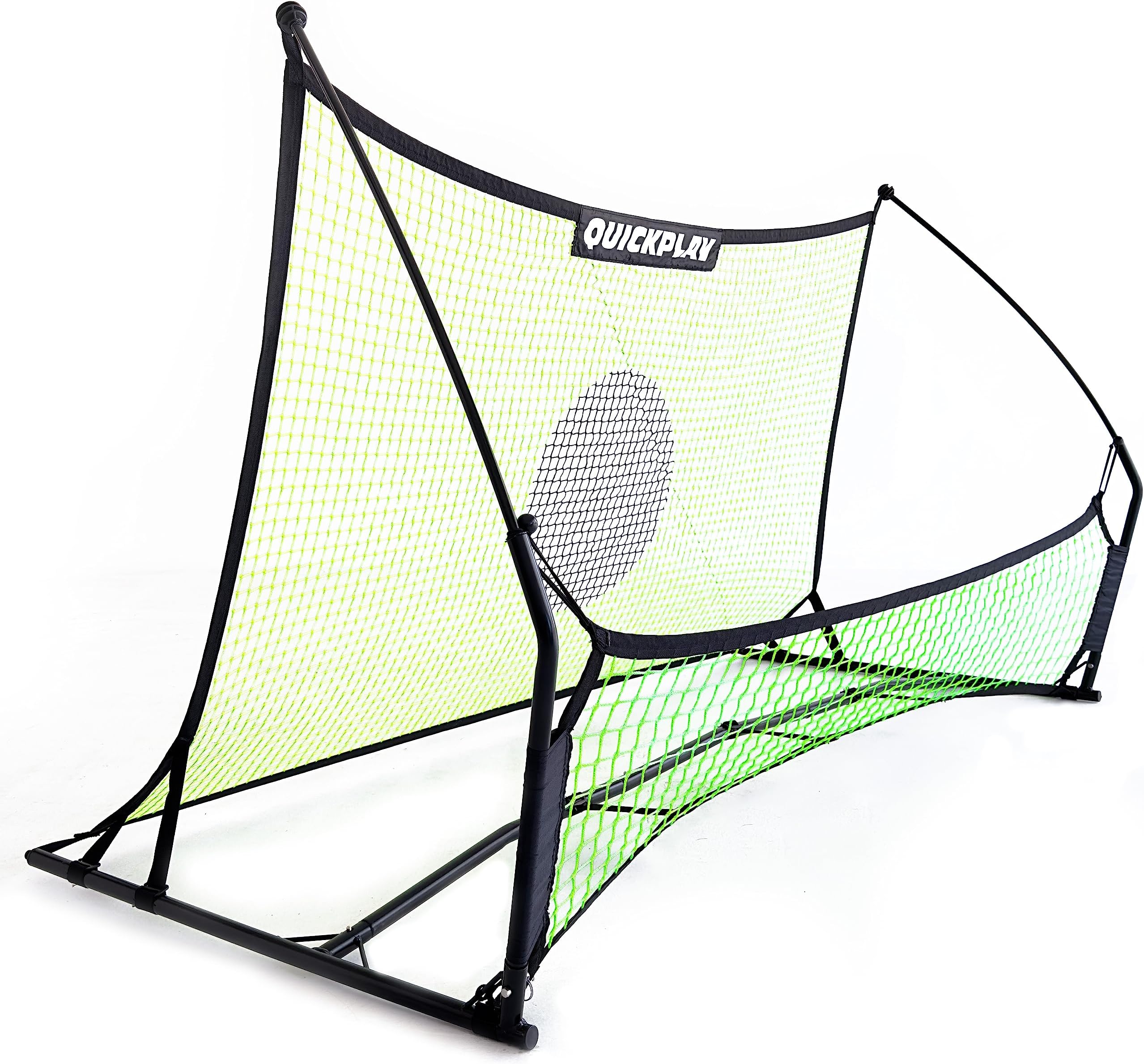 QUICKPLAY Soccer Tekkers Trainer | Ultimate 2 Net Portable Soccer Rebounder