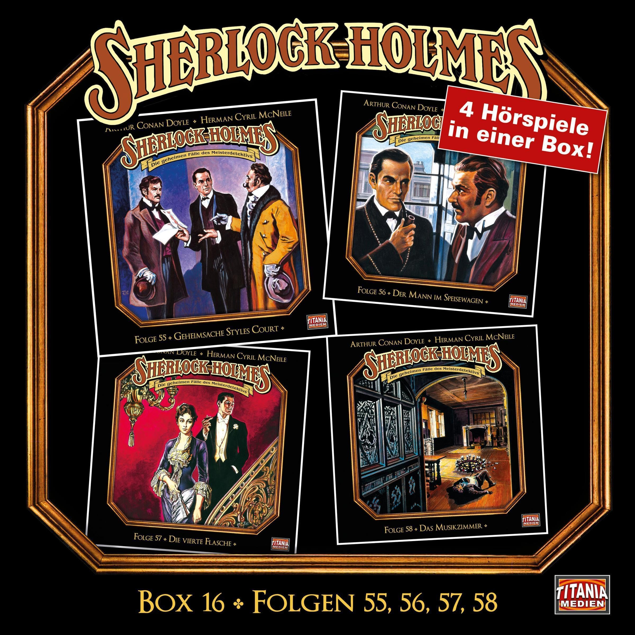 Sherlock Holmes - Die geheimen Fälle des Meisterdetektivs - Box 16 - Folgen 55, 56, 57, 58