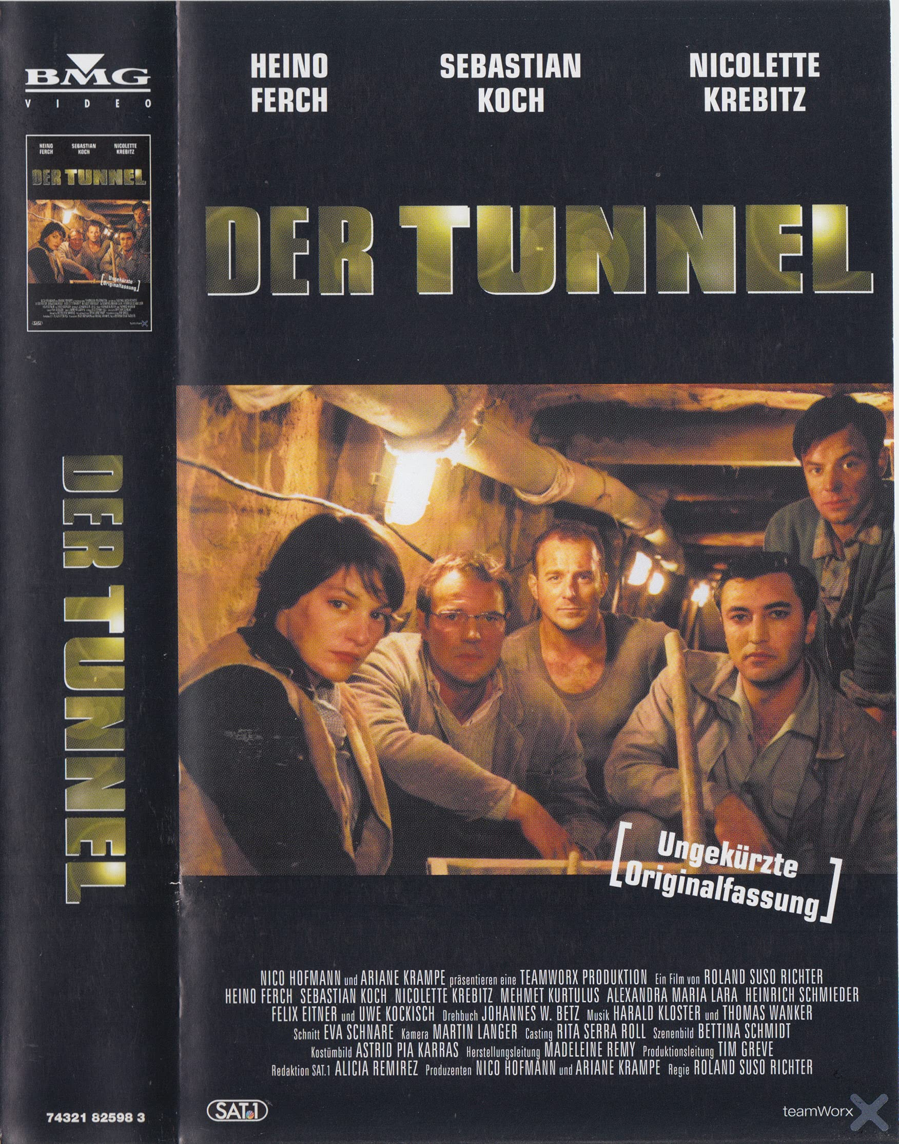 Videocasete Der Tunnel de Alemania en formato VHS ideal para noches de cine vintage