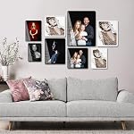 Bluesun 5×7 Picture Frame Black, Vertical & Horizontal Wall & Tabletop | 5×7 Black Photo Frame with Tempered Glass & Rounded Corners, Ideal for Kids & Family, Living Room Bedroom Hallway Office