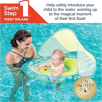 Swimways Sun Canopy Inflatable Toddler Spring Float - Splash N Play