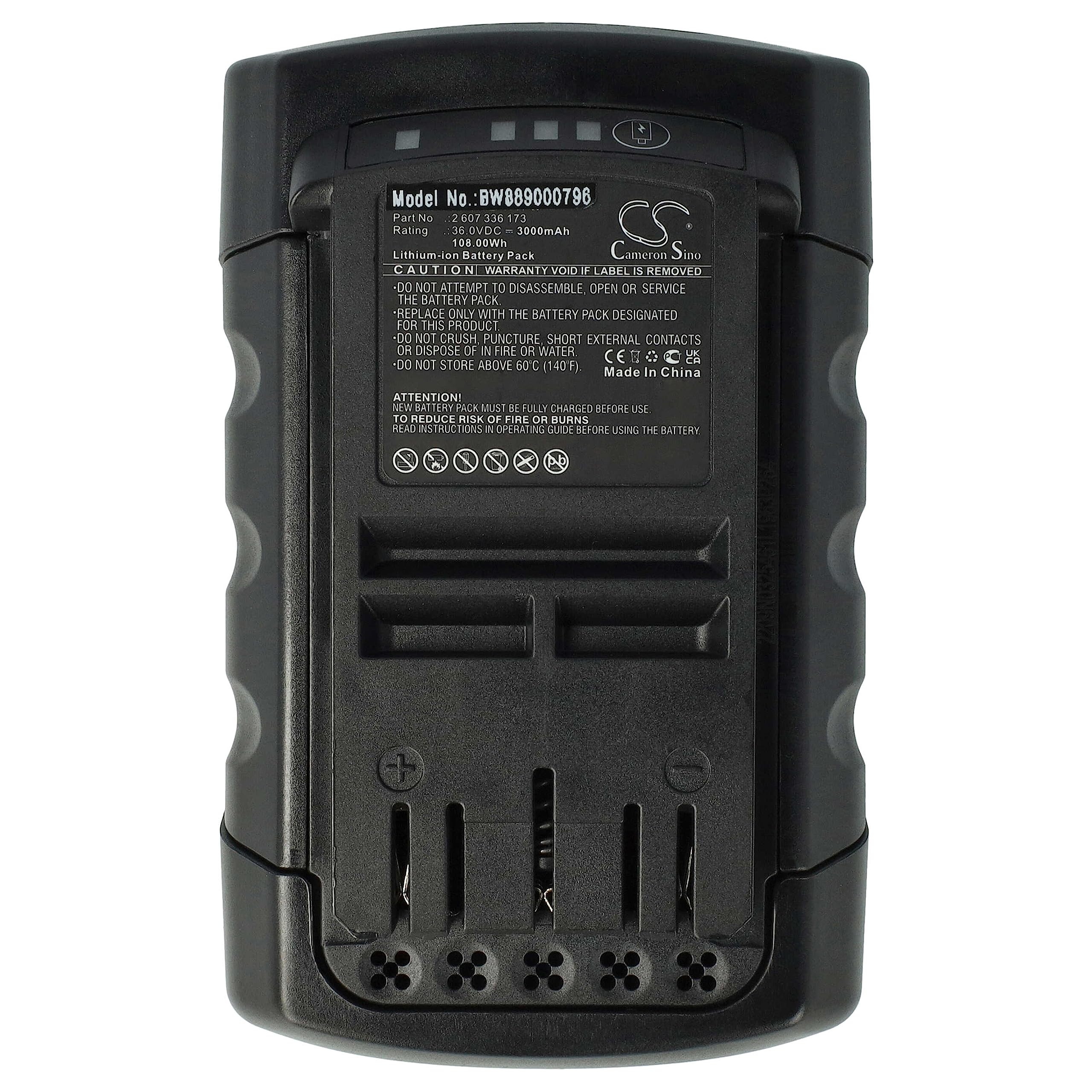 vhbw Akumulator kompatybilny z kosiarką akumulatorową Bosch UniversalHedgeCut 18V-50 (3000 mAh, 36 V, litowo-jonowa)