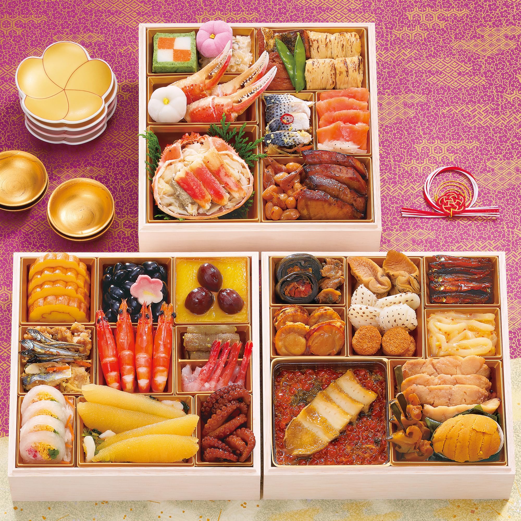 Amazon.co.jp: 海宝漬 中村家 おせち料理 2025 海宝の幸 三段重  