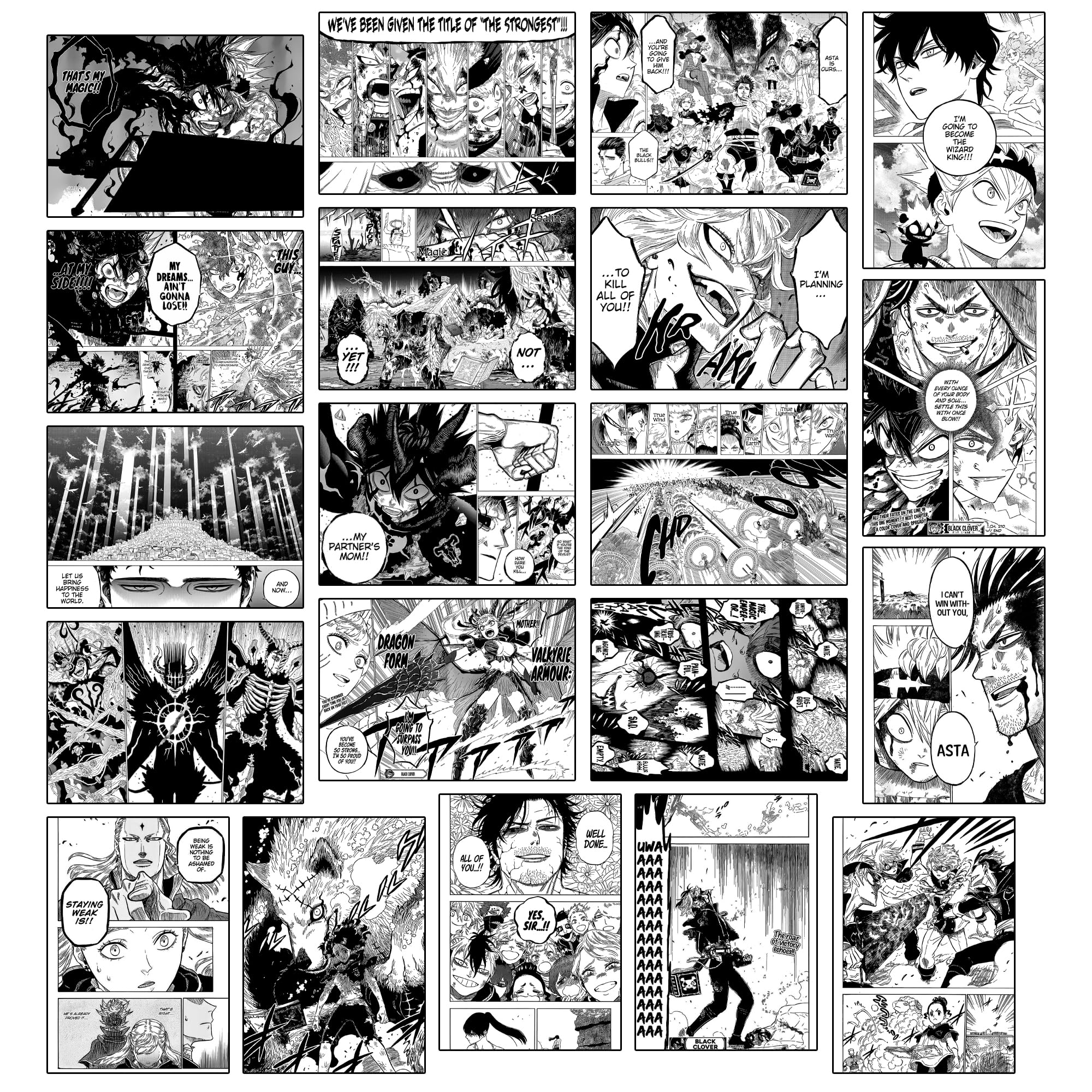 Manga Poster Set - 20 Anime Wall Art -10