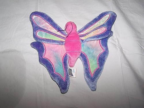 TY Beanie Babies - Gorro con purpurina de mariposa color rosa y periwinkle TY Beanie Babies - Gorro con purpurina de mariposa color rosa y periwinkle