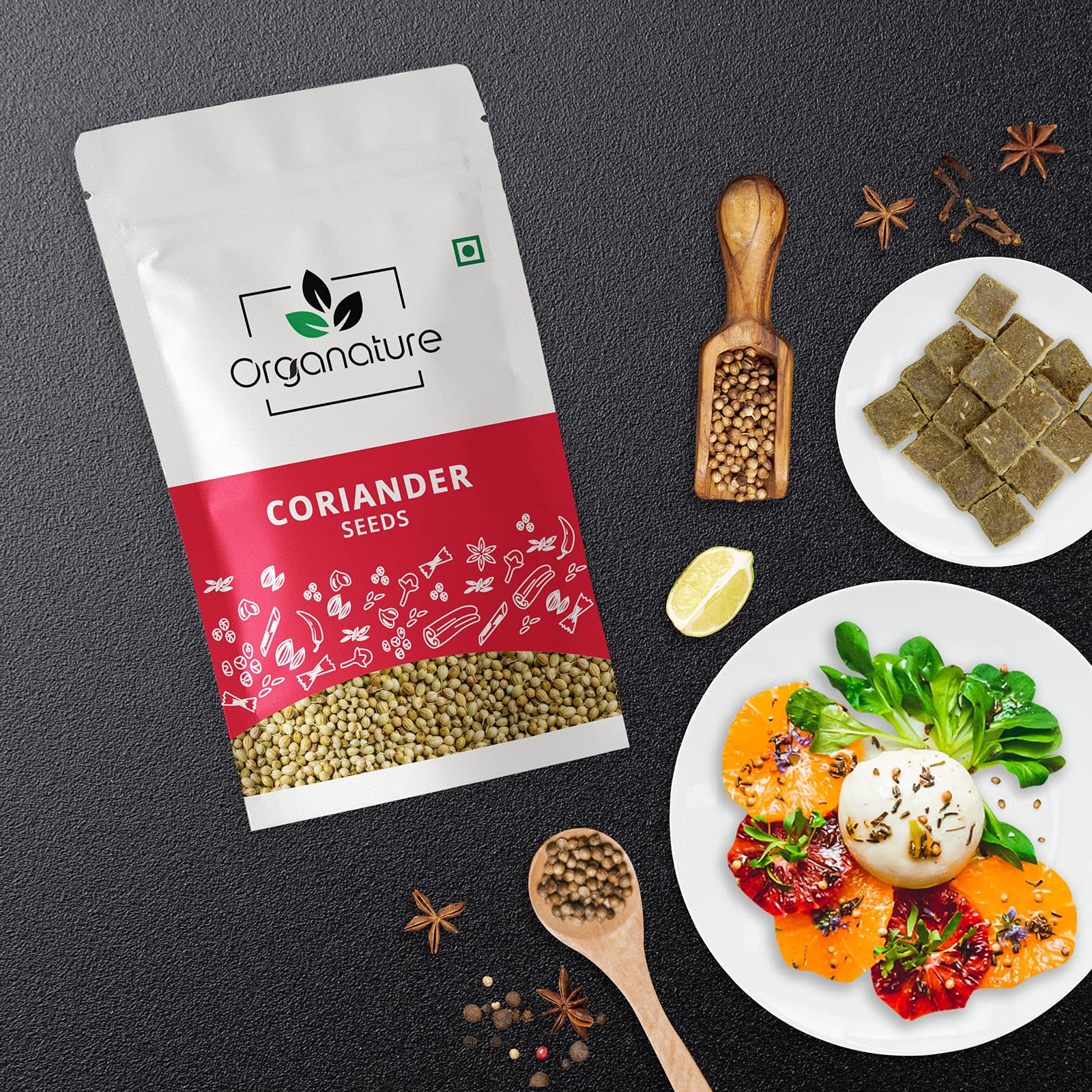 Organature Pure and Natural Coriander Seeds/Whole Dhaniya Seeds Indian Masala Pack of - (600 Grams) - Image 3 thumbnail
