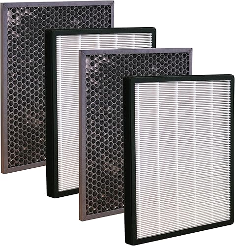 MaximalPower Filtro HEPA y filtro de malla de carbono duro de repuesto para purificadores de aire Levoit LEV PUR131 Elimina el polvo, la suciedad,