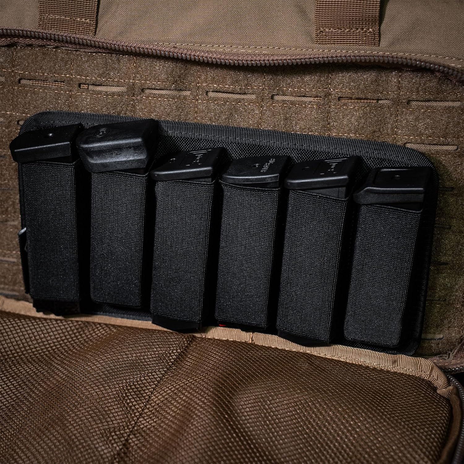 GRITR Hook & Loop Mag Holder - Compatible with 9mm, .40, .45, .223/5.56, 7.62x39, .308 Mags - Fit Range Bags, Gun Safes & EDC Setups