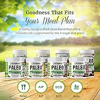 Vista 4 de Paleo Perfection - Polvo de proteína de colágeno de carne de res alimentada con pasto y cereza sin estevia - Paleo, Keto, SCD, AIP Proteína en polvo