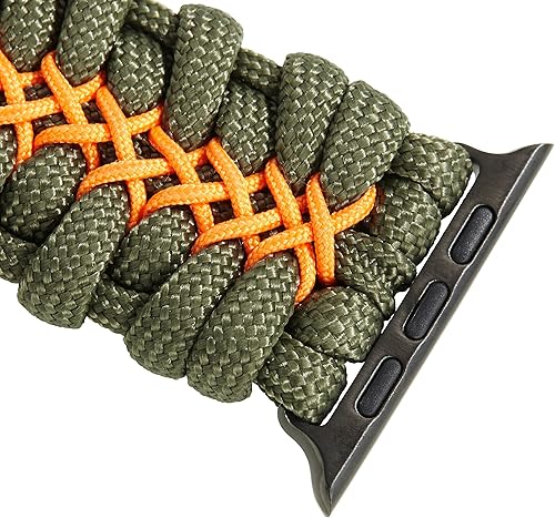 Miniatura 8 de Savior Survival Gear - Correa de repuesto para Apple Watch de 1.6542 mm, hecha de 550 cuerda de paracaídas con grillete ajustable de acero