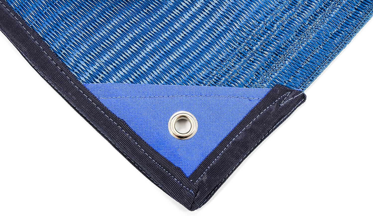 Camco Reversible 6' x 9' Outdoor Patio Mat - Easy to Clean, Perfect for Picnics, Cookouts, Camping, and The Beach -Blue (42881)