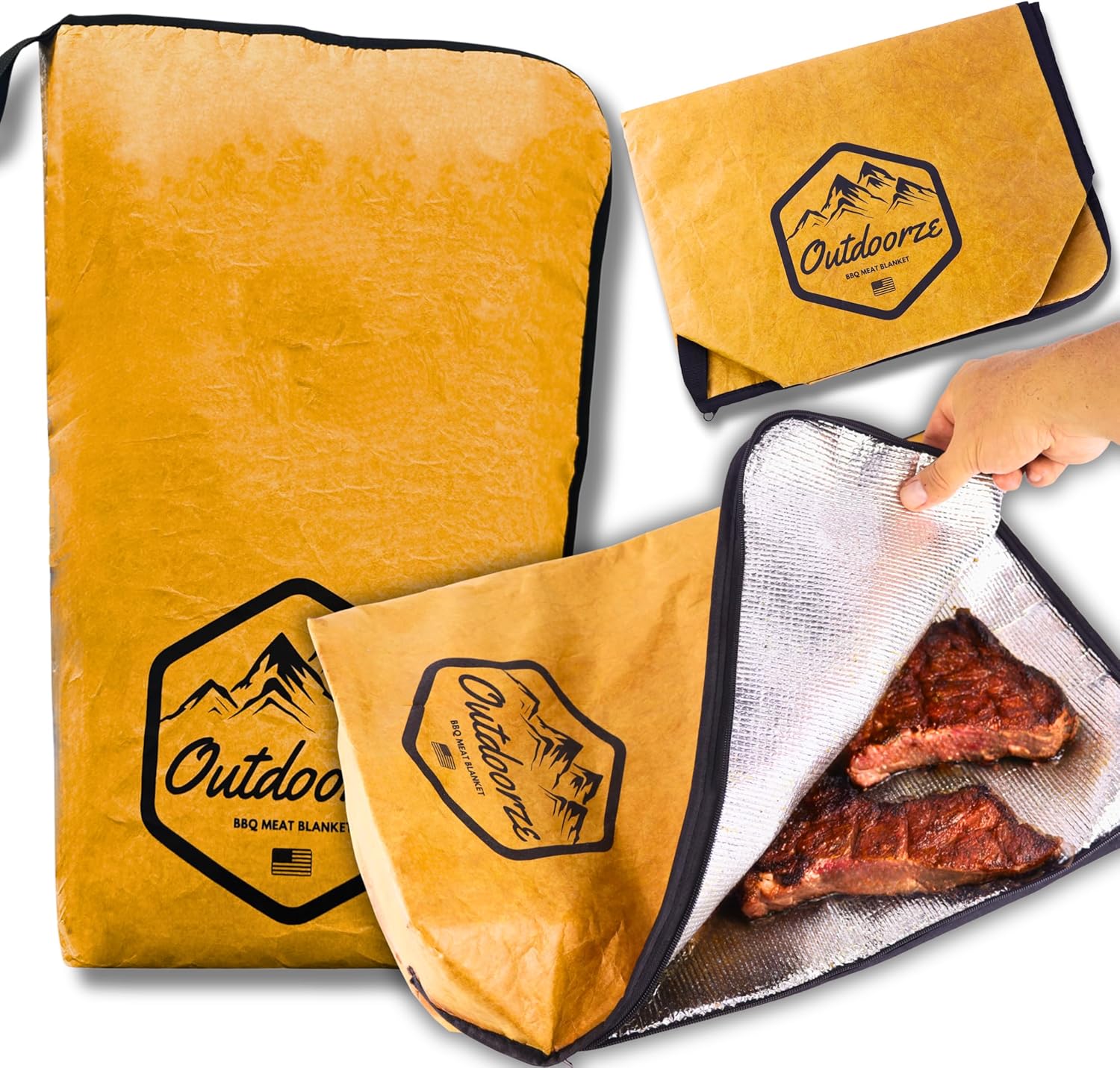 BBQ Blanket for Resting Meat | Meat Resting Bag for Smoking & Barbecue | Insulated Brisket Blanket | Grilling Accessories for Brisket, Steak & Beef for Men by Outdoorze