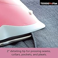 Vista 4 de oliso Plancha inteligente TG1600 ProPlus con elevación automática – Plancha de vapor de 1800 vatios para ropa, costura, acolchado y manualidades