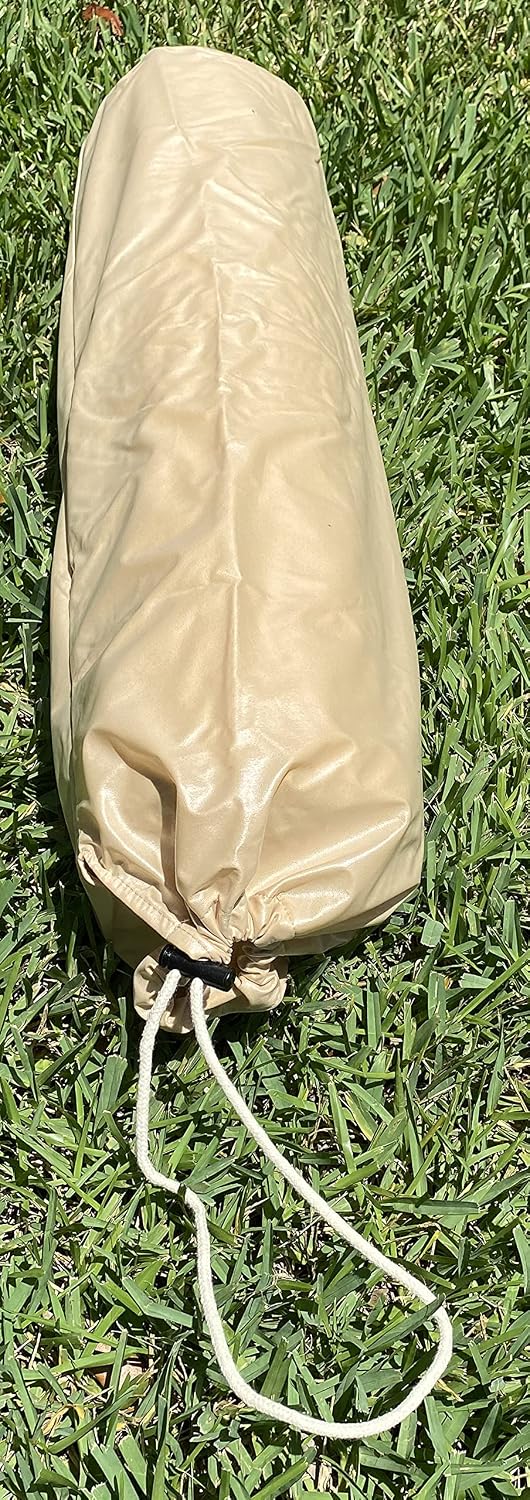 Therapist’s Choice Waterproof Cylinder Pillow Case Cover for Massage Table Bolsters with Drawstring Closure, Size: 6" x 27" Reusable & Machine Washable (Cover Only) (Black) image 2