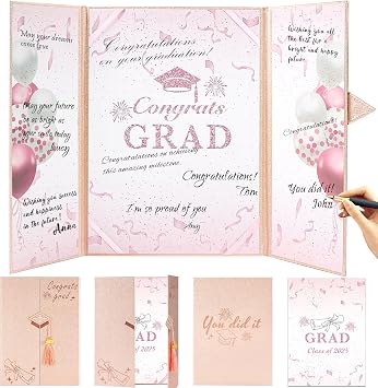 AYGXU Graduation Decorations Class of 2026-Graduation Party Decorations,Graduation Balloons Boxes with LED Light Strings and guest book 2026