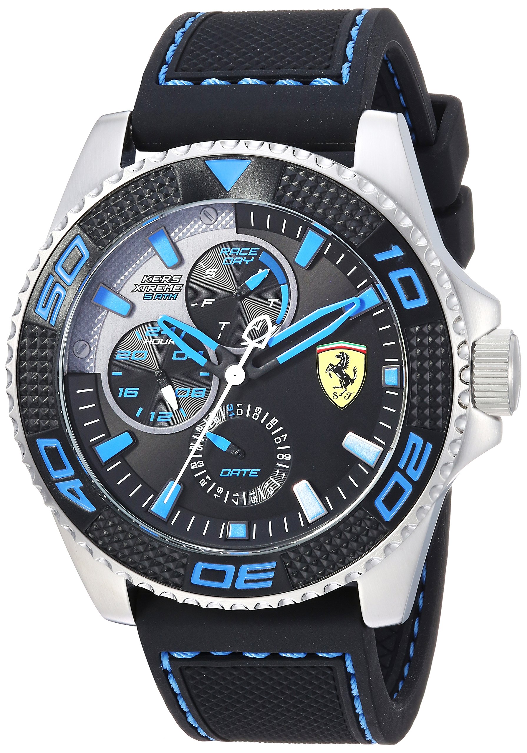 FERRARI Men Analog Quartz Watch with Silicone Strap 0830468