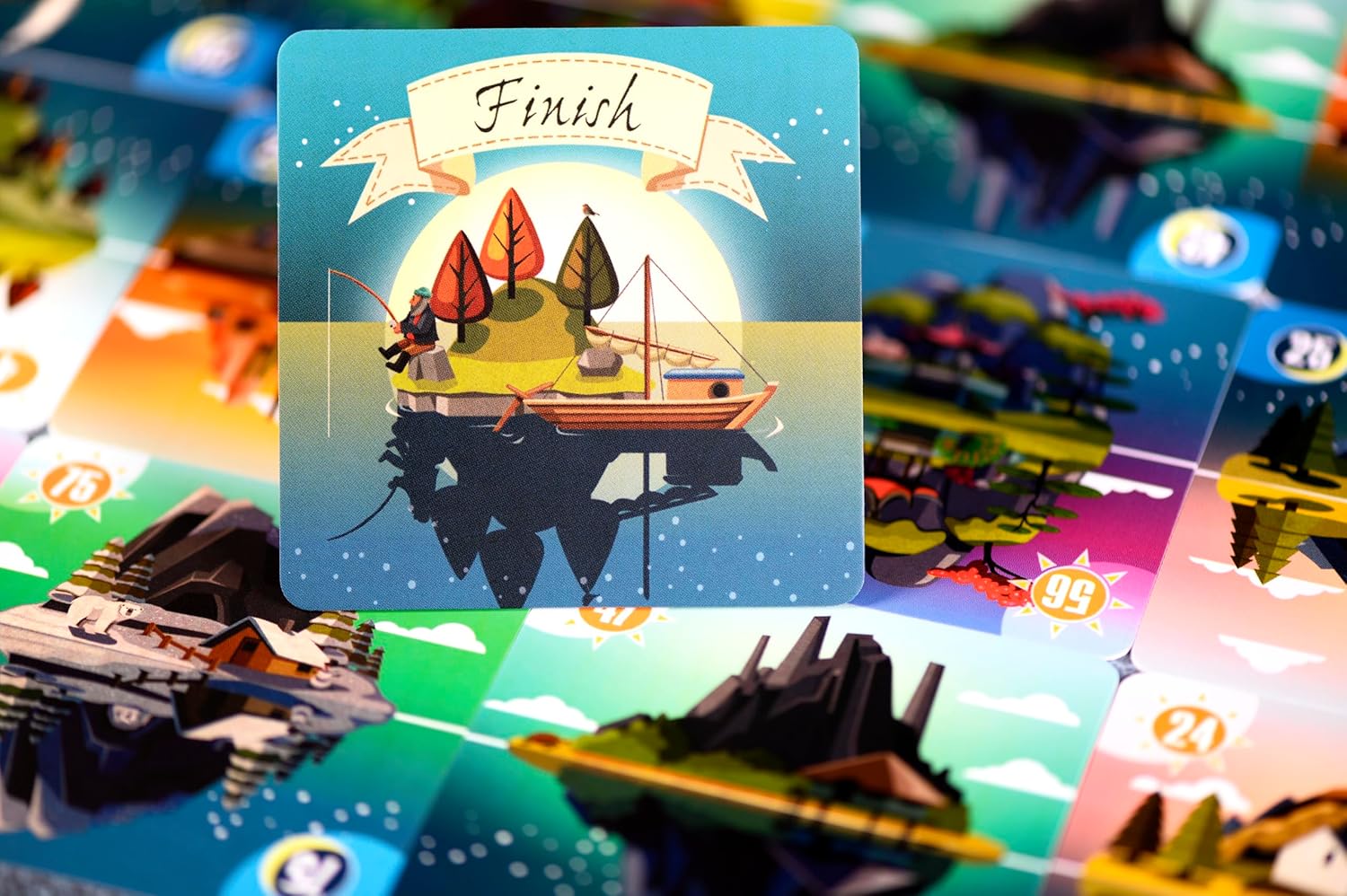 Tranquility Board Game - Set Sail for Paradise in This Silent Cooperative Adventure! Strategy Game, Family Game for Kids and Adults, Ages 8+, 1-5 Players, 15-20 Min Playtime, Made by Lucky Duck Games