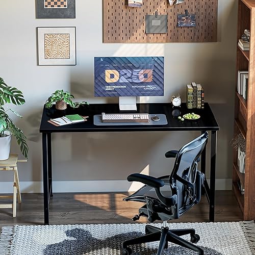 Miniatura 2 de Grandder Escritorio para computadora de 40 pulgadas, pequeño escritorio para oficina en casa, escritorio de estudio, mesa de escritura para niños,