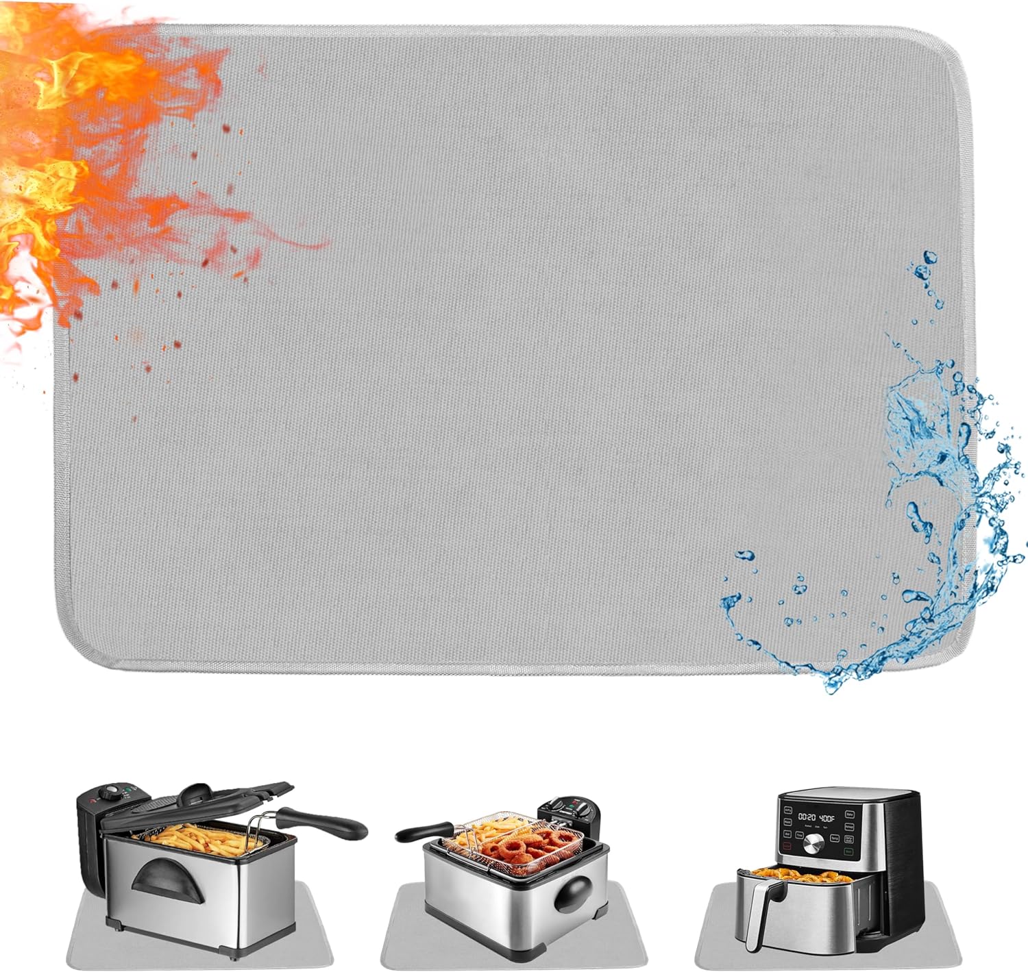 Heat Resistant Mats 24x78in, Coffee Air Fryer Mat Protects Countertops(by)
