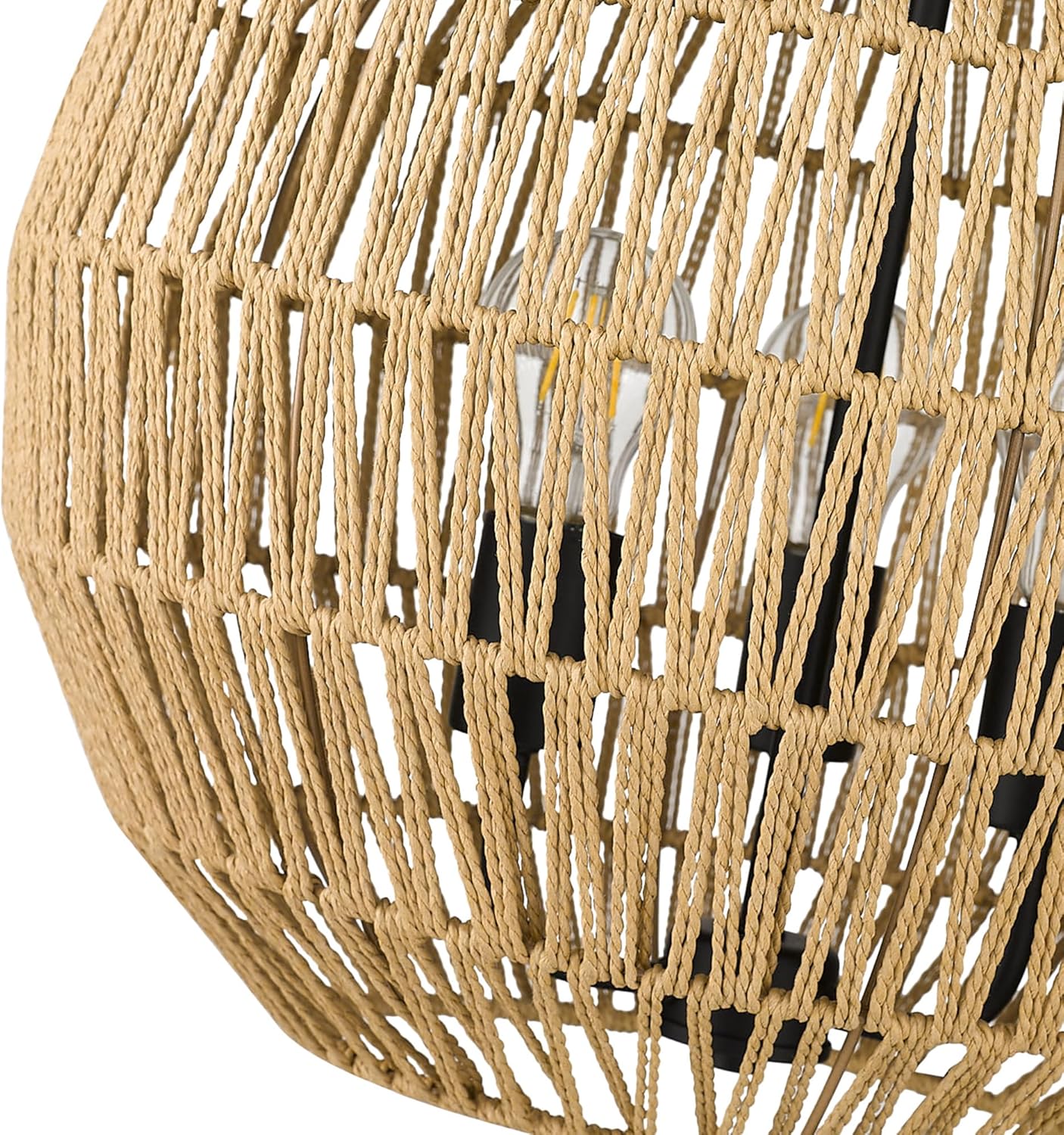 Golden Lighting 6933-3P BLK-NR Florence 3 Light Pendant, Black