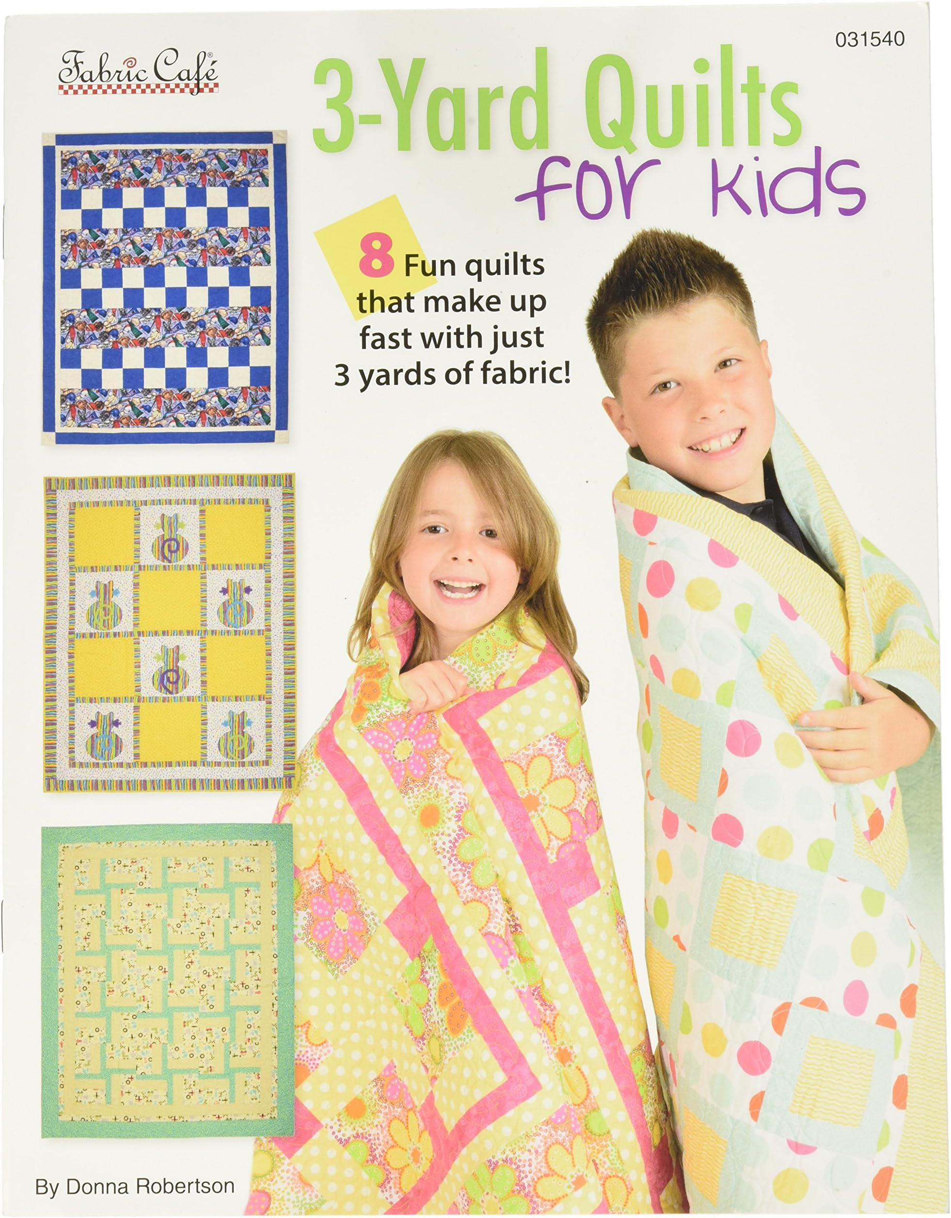 Fabric Cafe Three Yard 3 Yard Quilts for Kids Bk, 9 x 12, Multi Colored