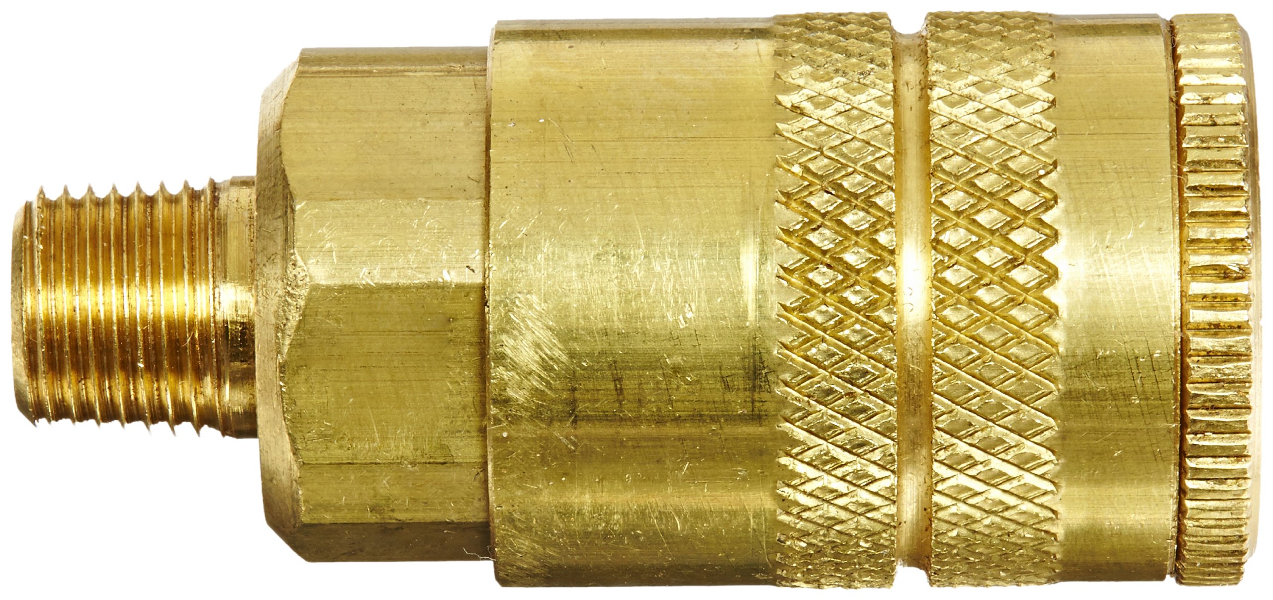 Eaton Hansen 03A Brass 600 Series Oxygen Service, Coupler Plug, 1/4