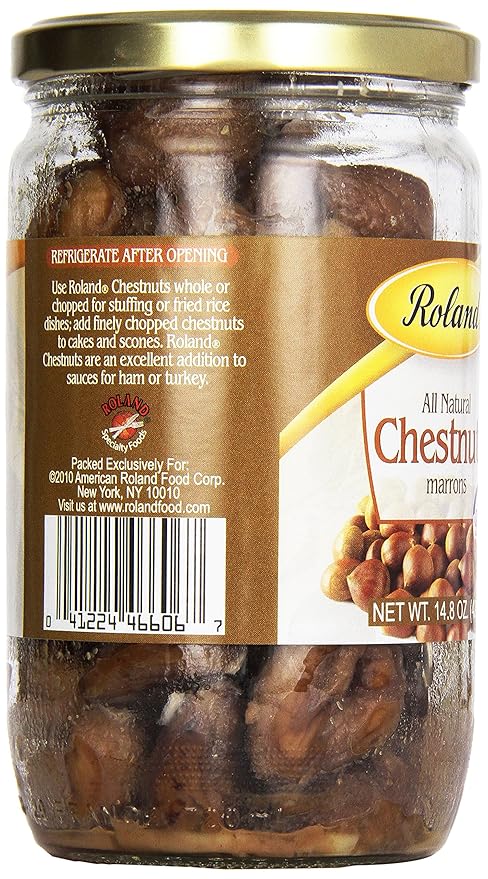 Castañas Asadas Roland Foods, Frasco 14.8 Onzas miniatura 6