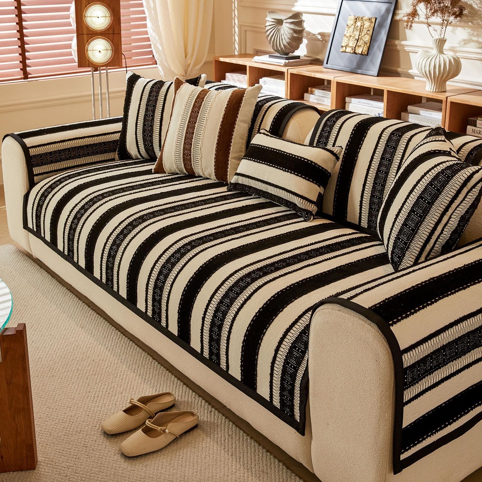 Couverture de balcon et housse de canapé boho moderne jacquard
