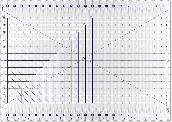 Amazon.com: QuiltCut Strip Savvy XL Slotted Quilting Ruler, QC1-XL ...