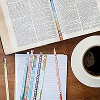 Vista 5 de 200 Versículos Bíblicos Inspiradores Lápices de Escritura con Cruz Hueca para Escuela e Iglesia