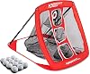 Rukket Sports Pop Up Golf Chipping Net | Choose Standard or Light-Up | Outdoor Indoor Golfing Target Accessories and Backyard Practice Swing Game | Includes Foam Practice Balls