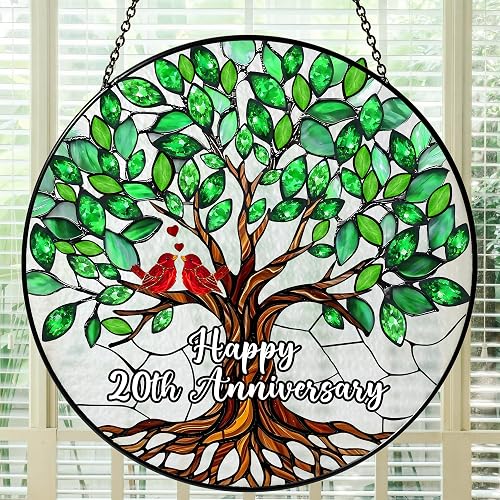 BOZSPACER Stained Glass Suncatcher: A Thoughtful 20th Anniversary Gift