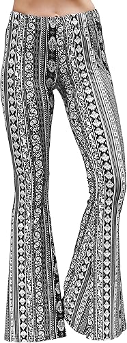 Miniatura 2 de Daisy Del Sol - Pantalones de yoga cómodos y elásticos de cintura alta, estilo boho de los 70 con parte inferior acampanada