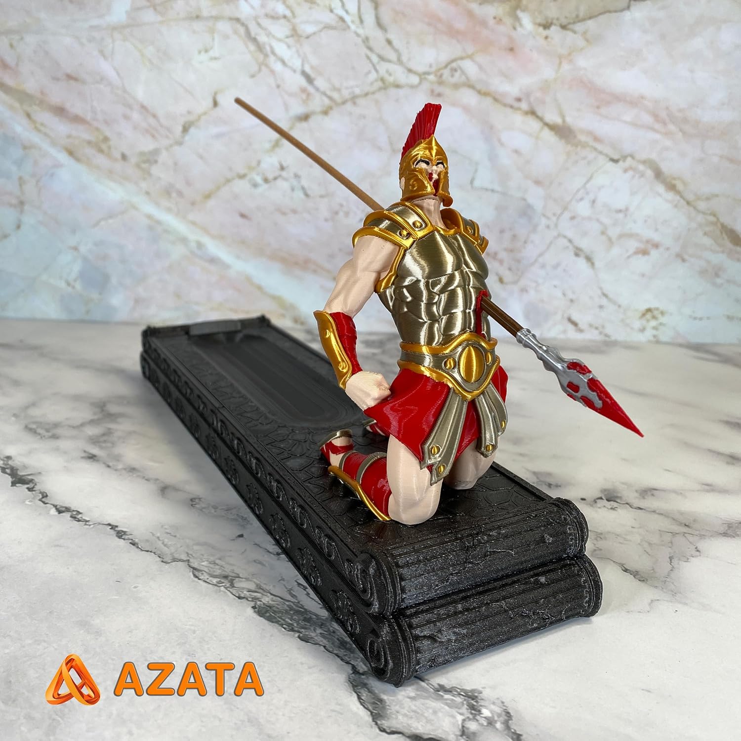 Roman Warrior Incense Holder & Ashtray Box – Ancient Greek Spartan Decor Statue Incense Burner with Historical Warrior Aesthetic, an Artifact of Ancient Betrayal and Valor image 3