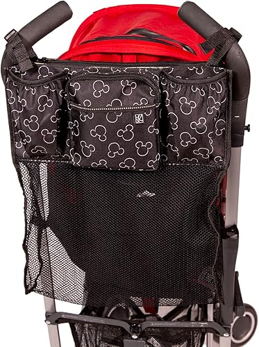 Disney Baby by J.L. Childress Cups 'N Cargo - Organizador para cochecito con portavasos, bolsa de accesorios para cochecito, esencial de viaje,