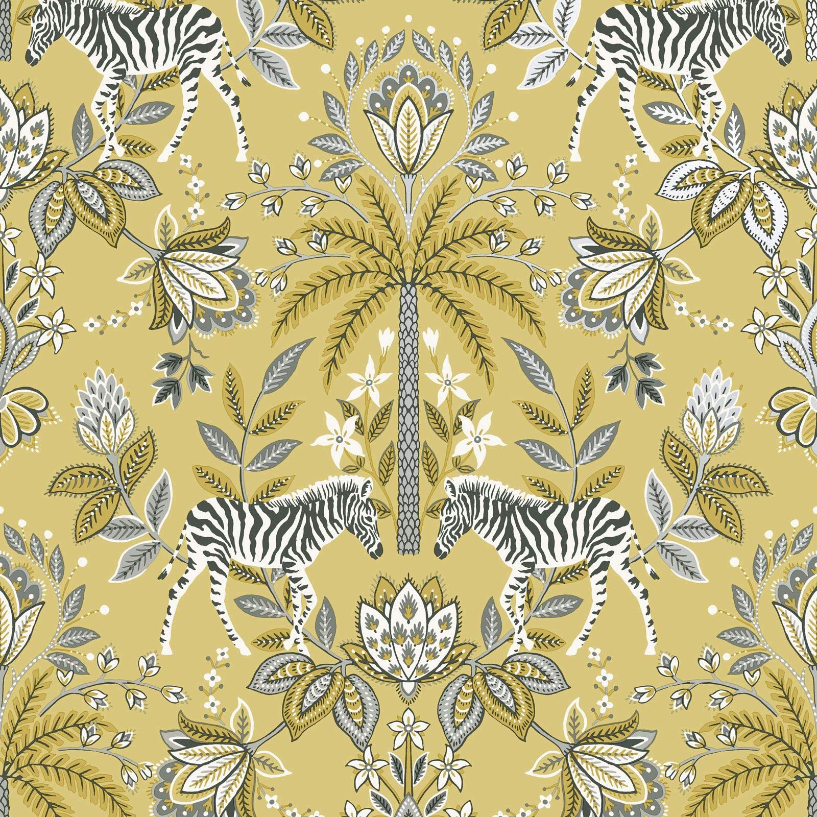 Holden Decor Ochre Zebra Safari Wallpaper Holden 91200