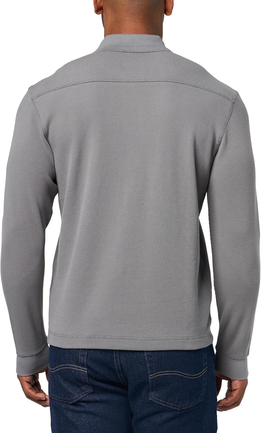 BOSS, Small Logo Long Sleeve Polo Shirt, Frozen Clay, S