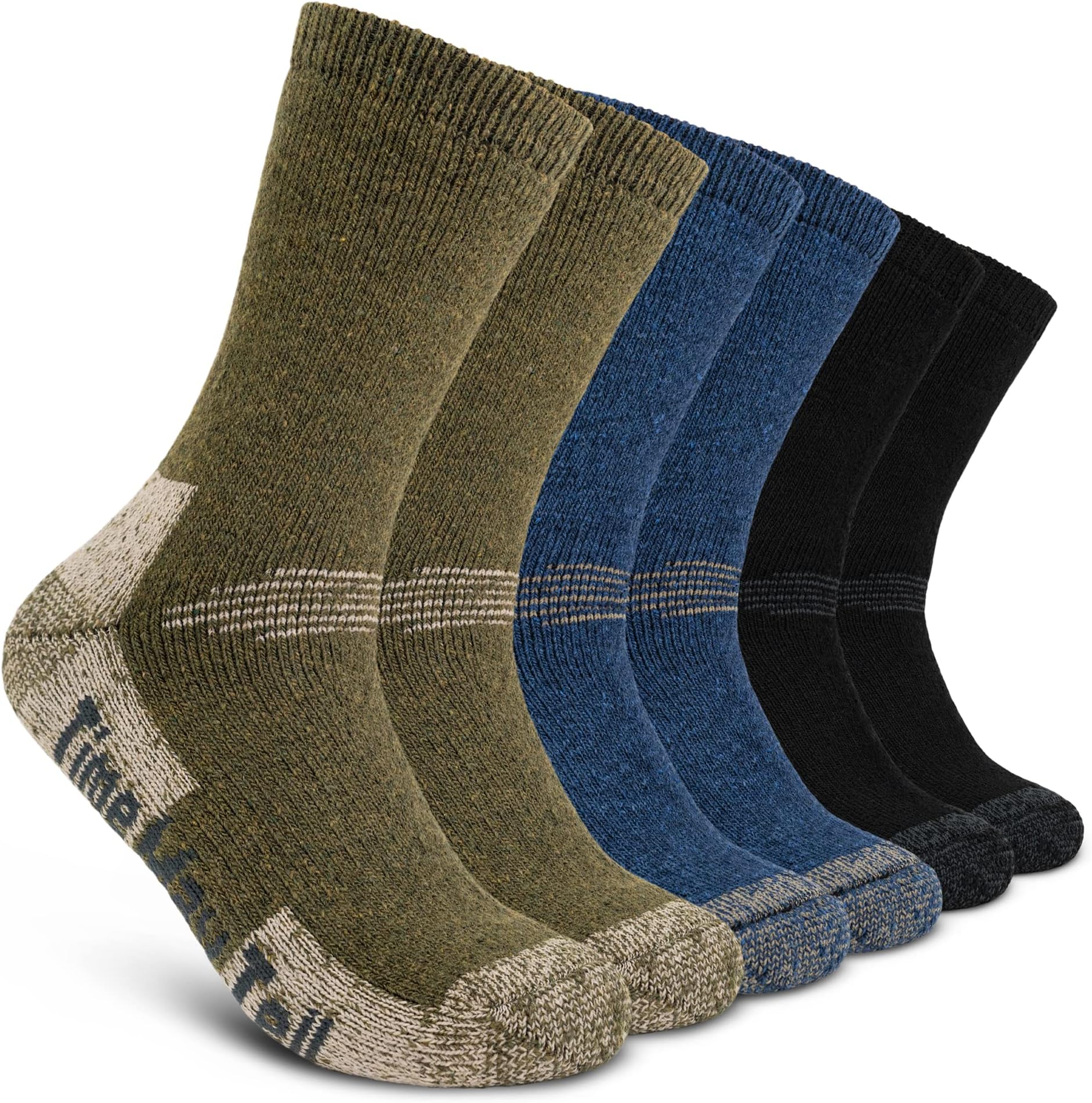 Mens Merino Wool Hiking Cushioning Socks For Outdoor Wool-Socks-For-Mens 3 Pack