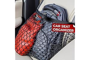 Seat Caddy - High-Quality Car Seat Organizer with Heavy-Duty Cargo Net