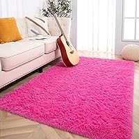 Vista 57 de Foxmas Alfombra Runner Suave para Dormitorio y Sala de Estar, 2x6 Pies Alfombras de Área Esponjosas Shag Alfombra de Cabecera para Habitación