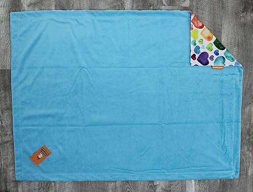 Miniatura 5 de Dear Baby Gear Manta de lujo con corazón para bebé, doble capa Minky, regalos de hitos y recién nacidos, manta de bebé para niñas, corazones de