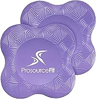 Vista 6 de ProsourceFit Yoga Knee Support Pads Set of 2, Non-Slip Knee Pad for Yoga, Pilates, Meditation, and Stretching; Exercise Yoga Accessories for Knee
