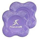 ProsourceFit Yoga Knee Support Pads Set of 2, Non-Slip Knee Pad for Yoga, Pilates, Meditation, and Stretching; Exercise Yoga Accessories for Knee Support for Men and Women, Portable Yoga Pad Cushions