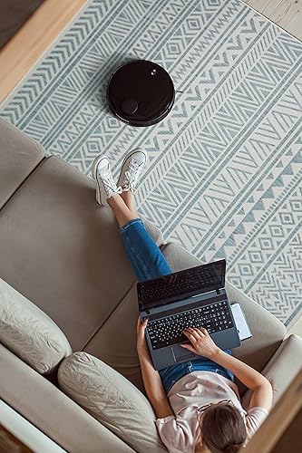 Vista 17 de Adiva Rugs - Alfombra para interior y exterior, tapete fácil de limpiar, resistente a la intemperie y las manchas, para comedor, patio, terraza