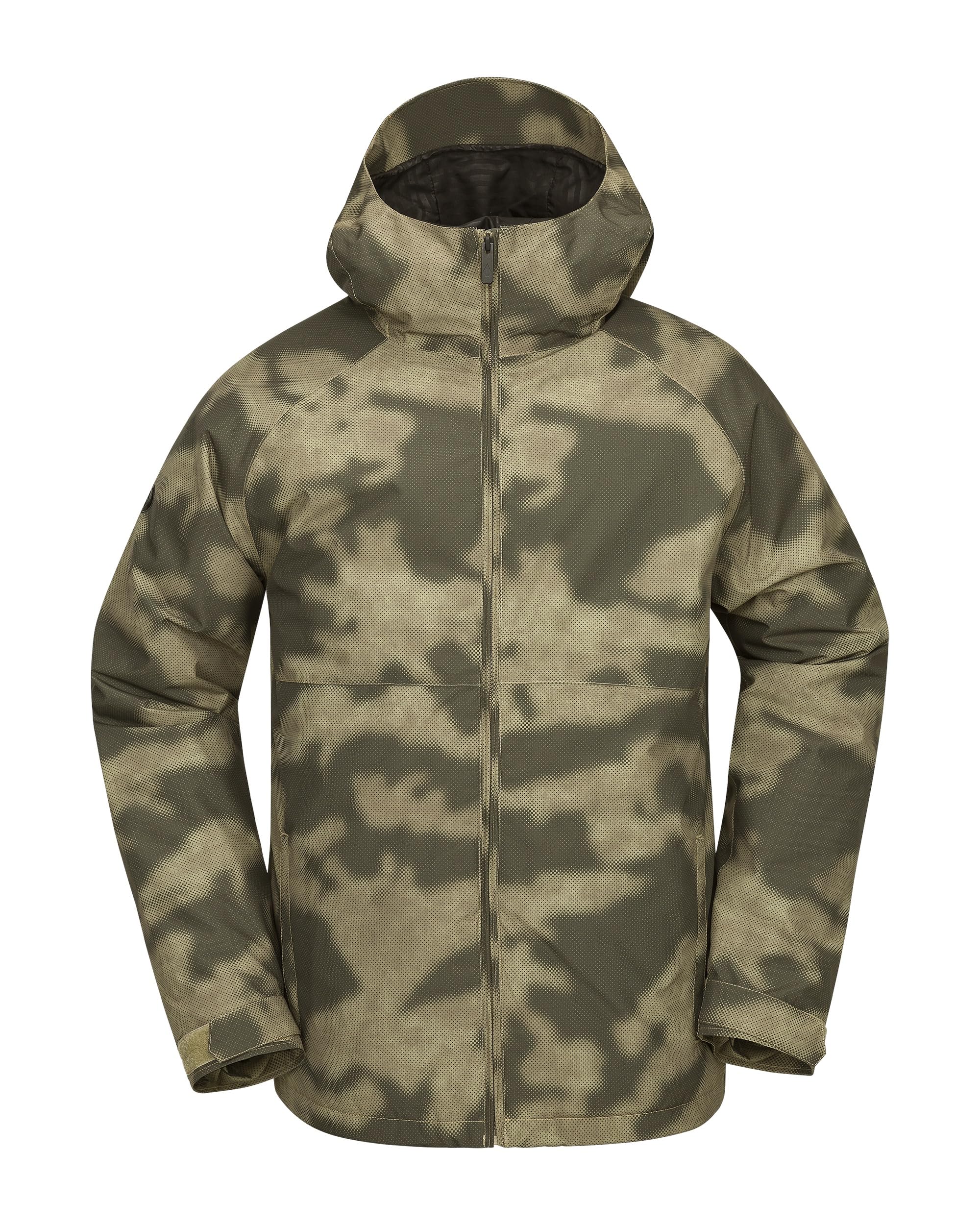 Volcom Men's 2836 Insulated Snowboard Jacket, Camouflage S5